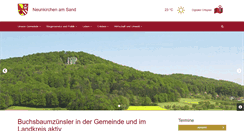 Desktop Screenshot of neunkirchen-am-sand.de