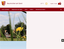 Tablet Screenshot of neunkirchen-am-sand.de